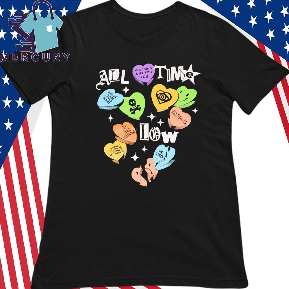 All Time Low Candy Hearts Valentine Shirt