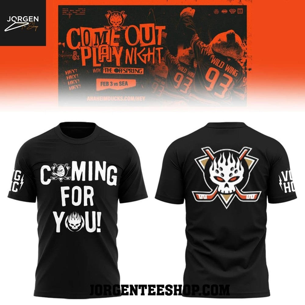 Anaheim Ducks x The Offpring 2026 Supercharged Worlwide Tour Shirt