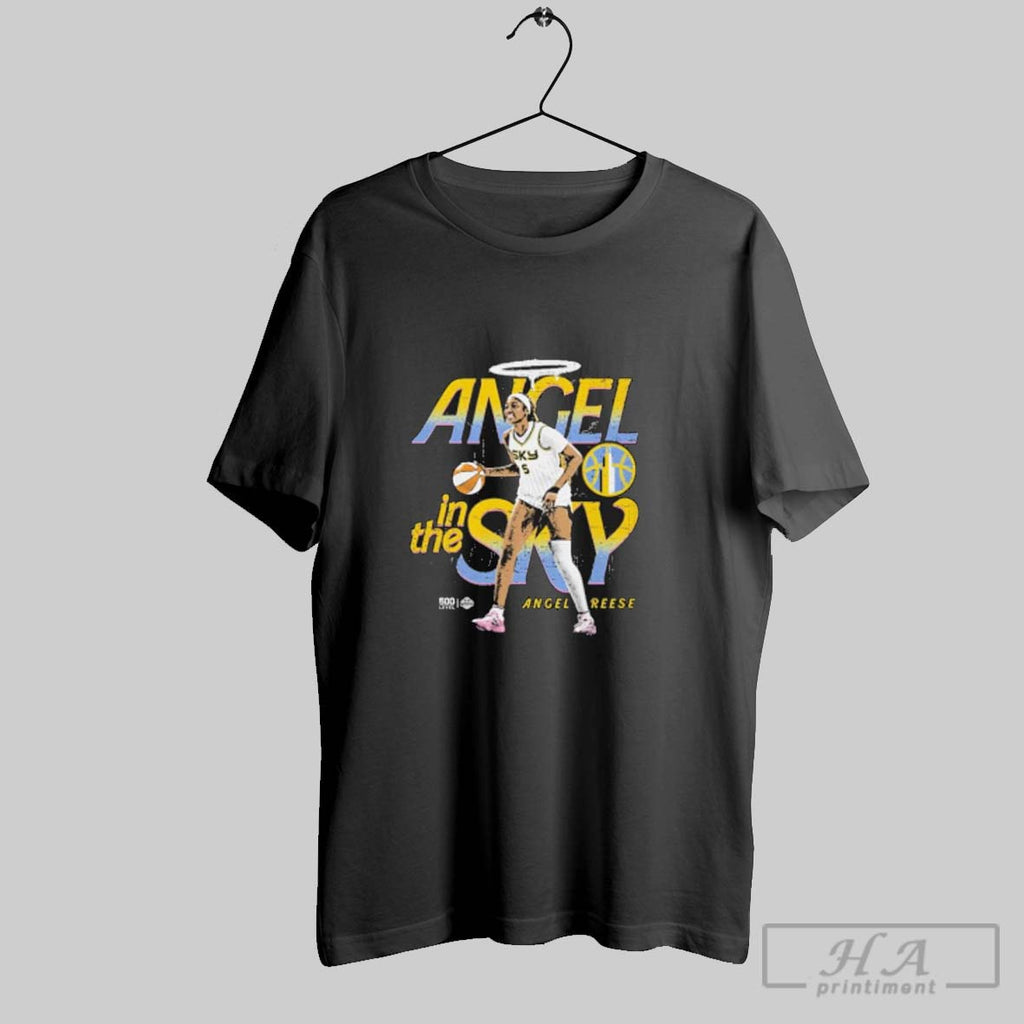 Official Angel Reese Chicago Sky Angel In The Sky T Shirt