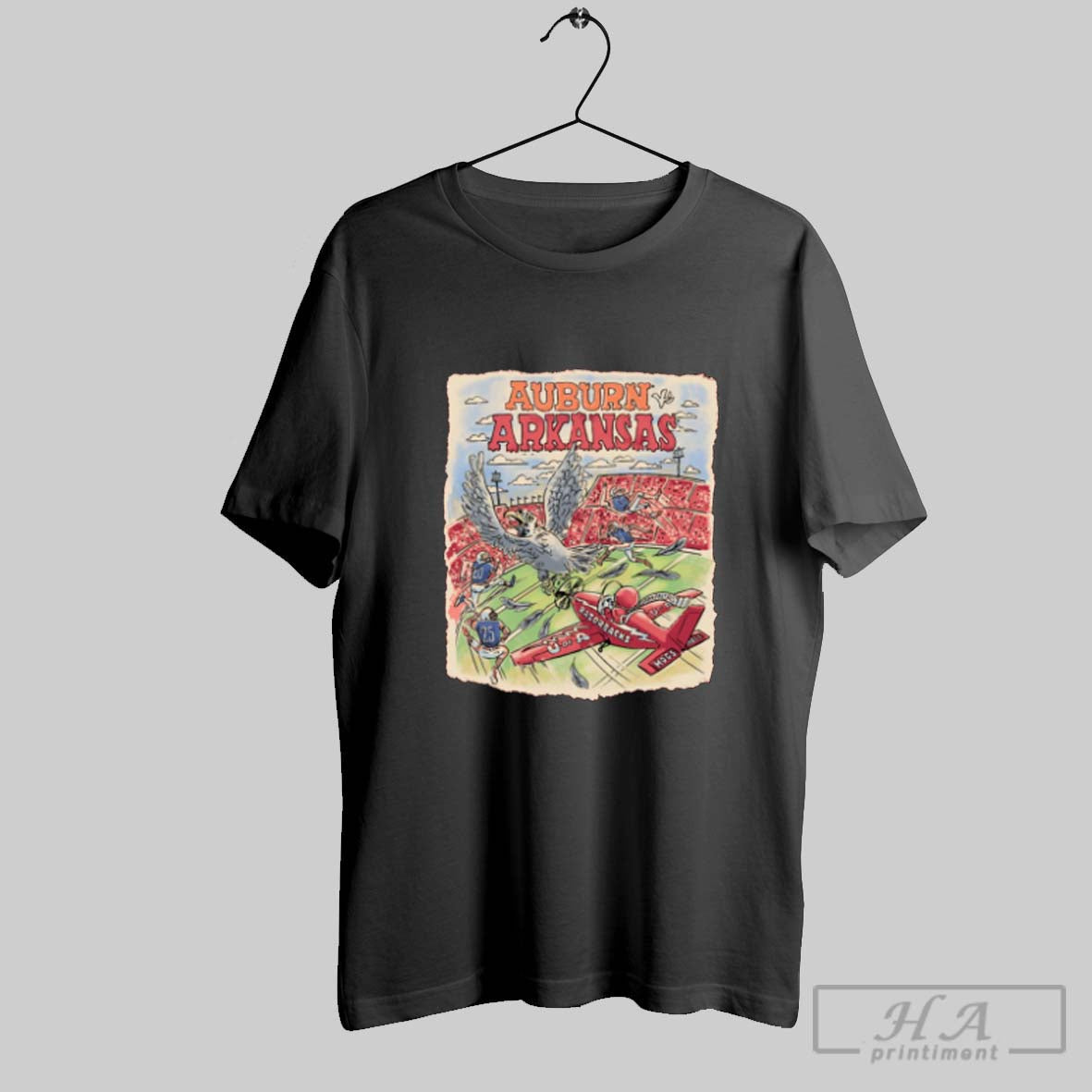 Official Arkansas Razorbacks Vs Auburn Tigers Football Ncaa Game Day 2025 Painting