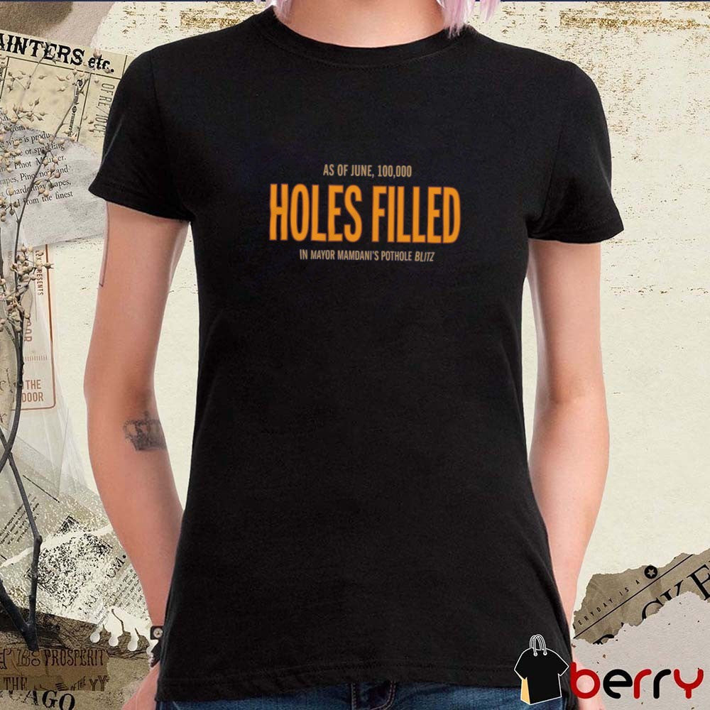 As Of June 100,000 Holes Filled in Mayor Mamdani’s Pothole Blitz t-shirt