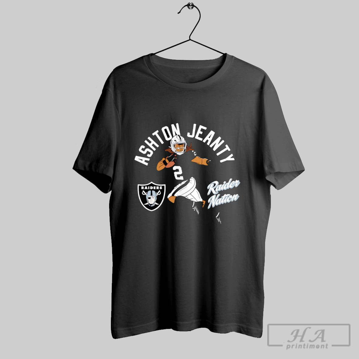 Official Ashton Jeanty Raider Nation Illustrative