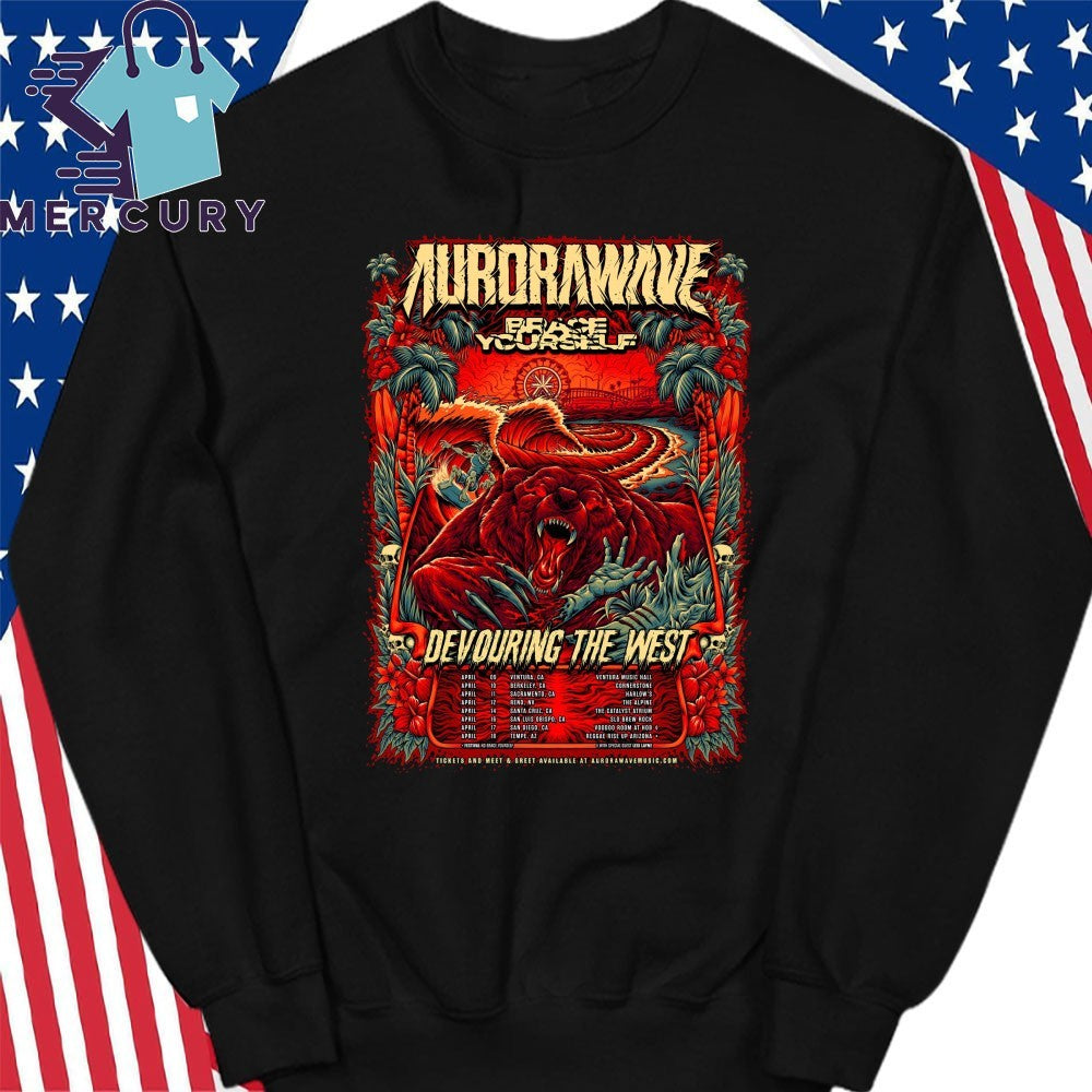 Aurorawave Devouring Tour The West West Coast 2026 Poster Shirt