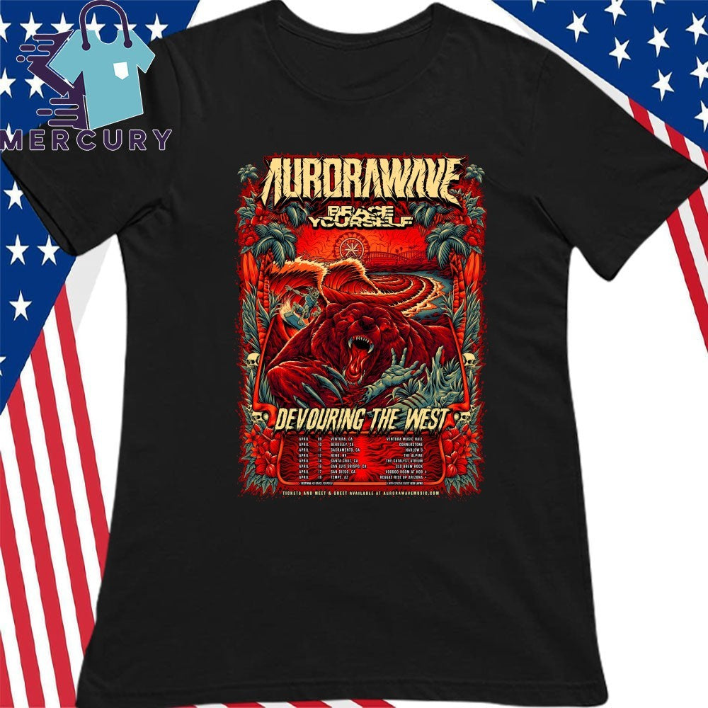 Aurorawave Devouring Tour The West West Coast 2026 Poster Shirt