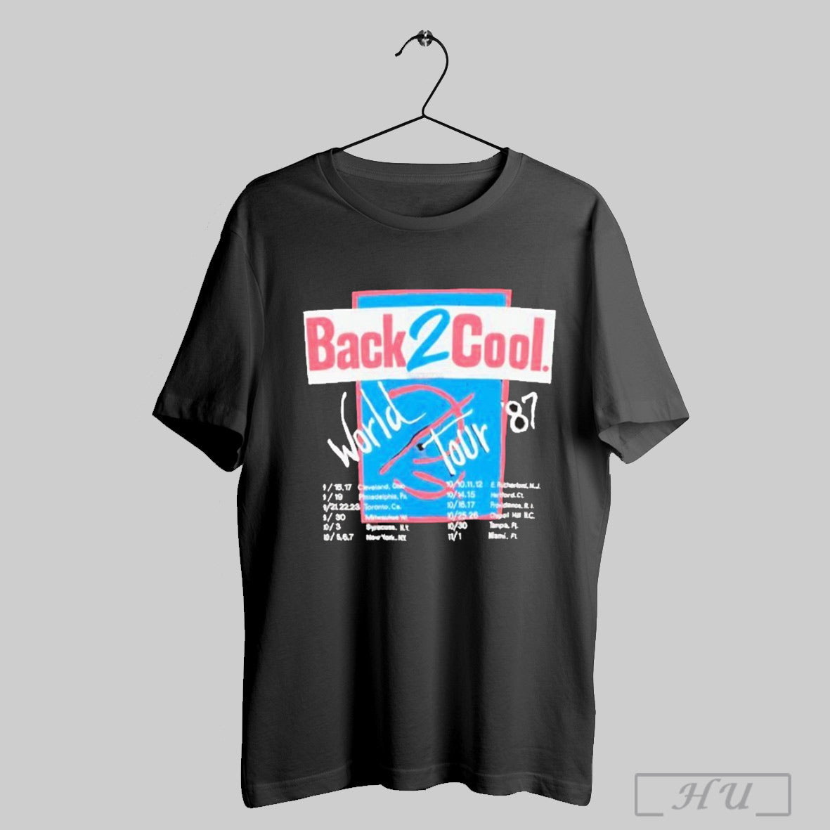 Official Back 2 Cool World Tour 1987 T Shirt