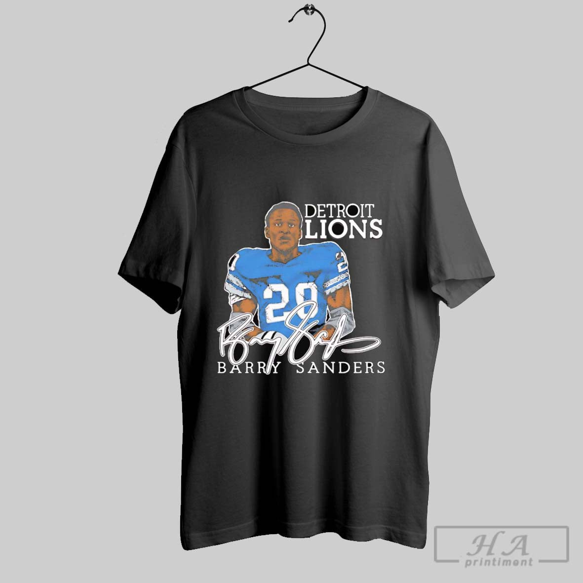 Official Barry Sanders Caricature Player Detroit Lions