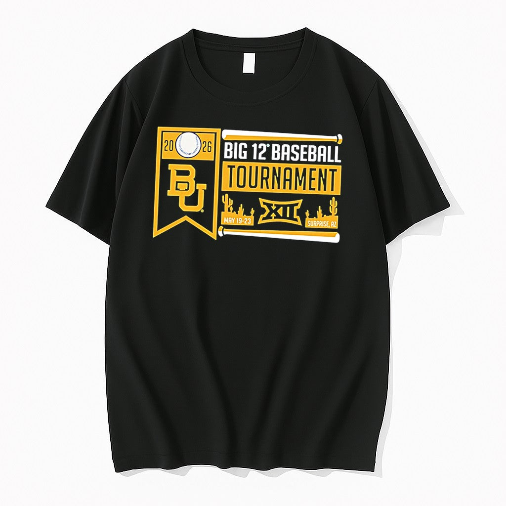 Official Baylor Bears 2026 Big 12 Baseball Tournament Participant Tee T Shirts