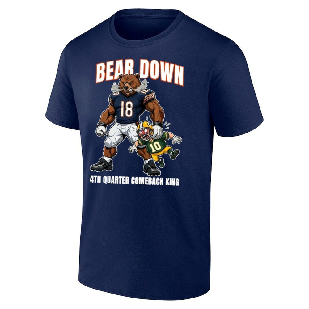 Bear Down 4th Quarter Comeback King Chicago Beat Green Bay Shirt