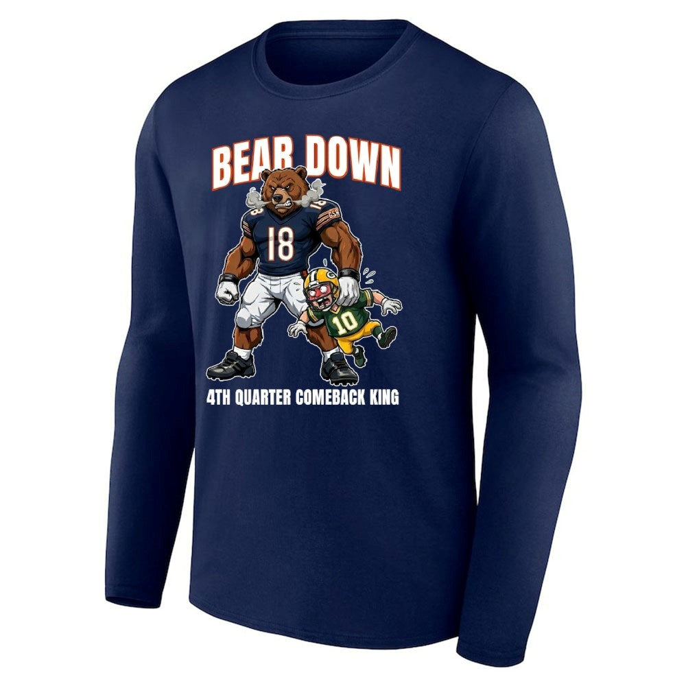 Bear Down 4th Quarter Comeback King Chicago Beat Green Bay Shirt