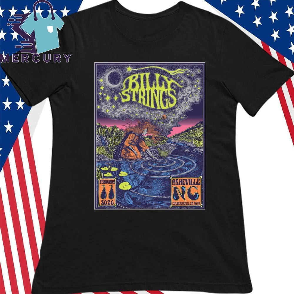 Billy Strings ExploreAsheville.com Arena In Asheville NC Feb 11 2026 Poster Shirt