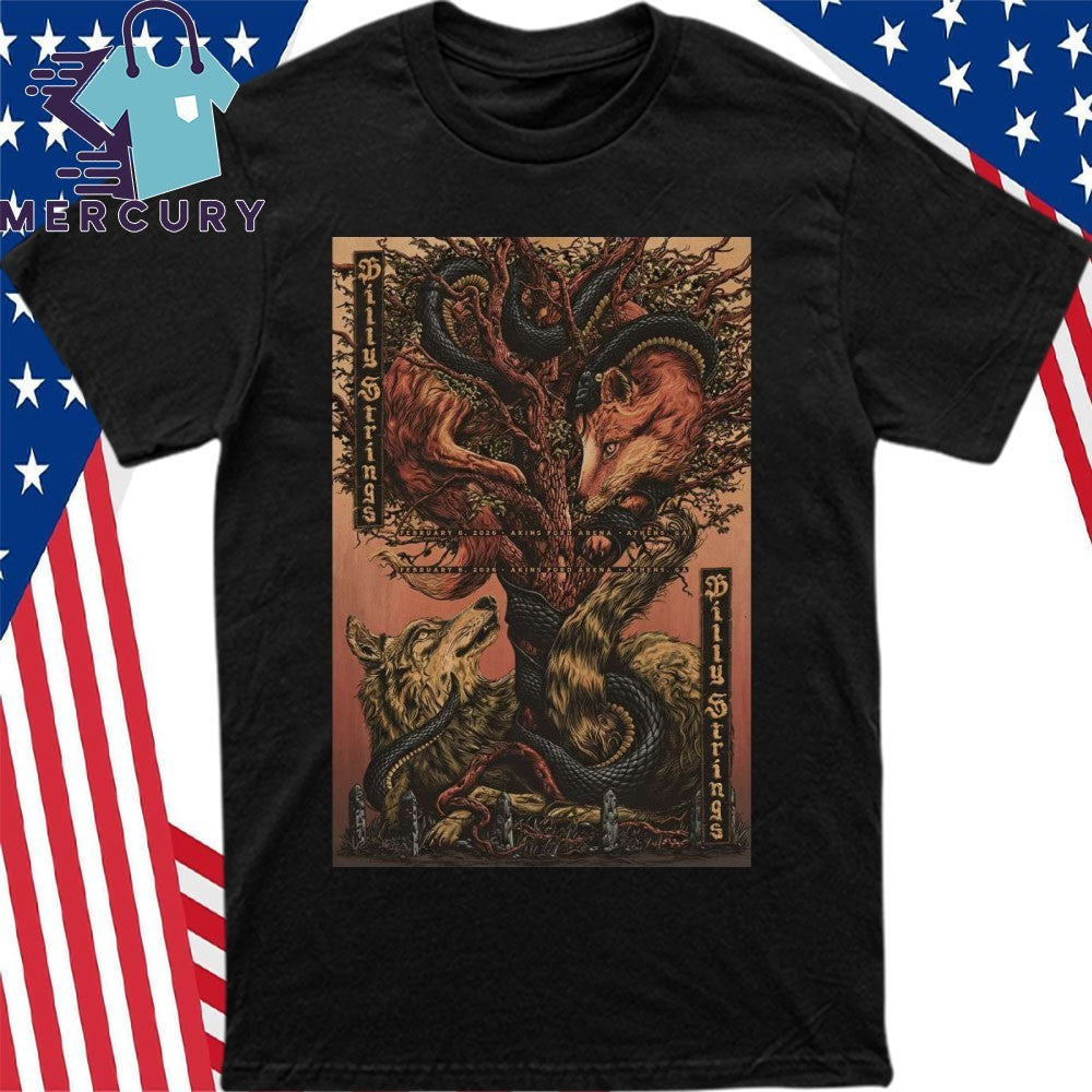 Billy Strings Feb 6-7 2026 Akins Ford Arena In Athens GA Poster Shirt