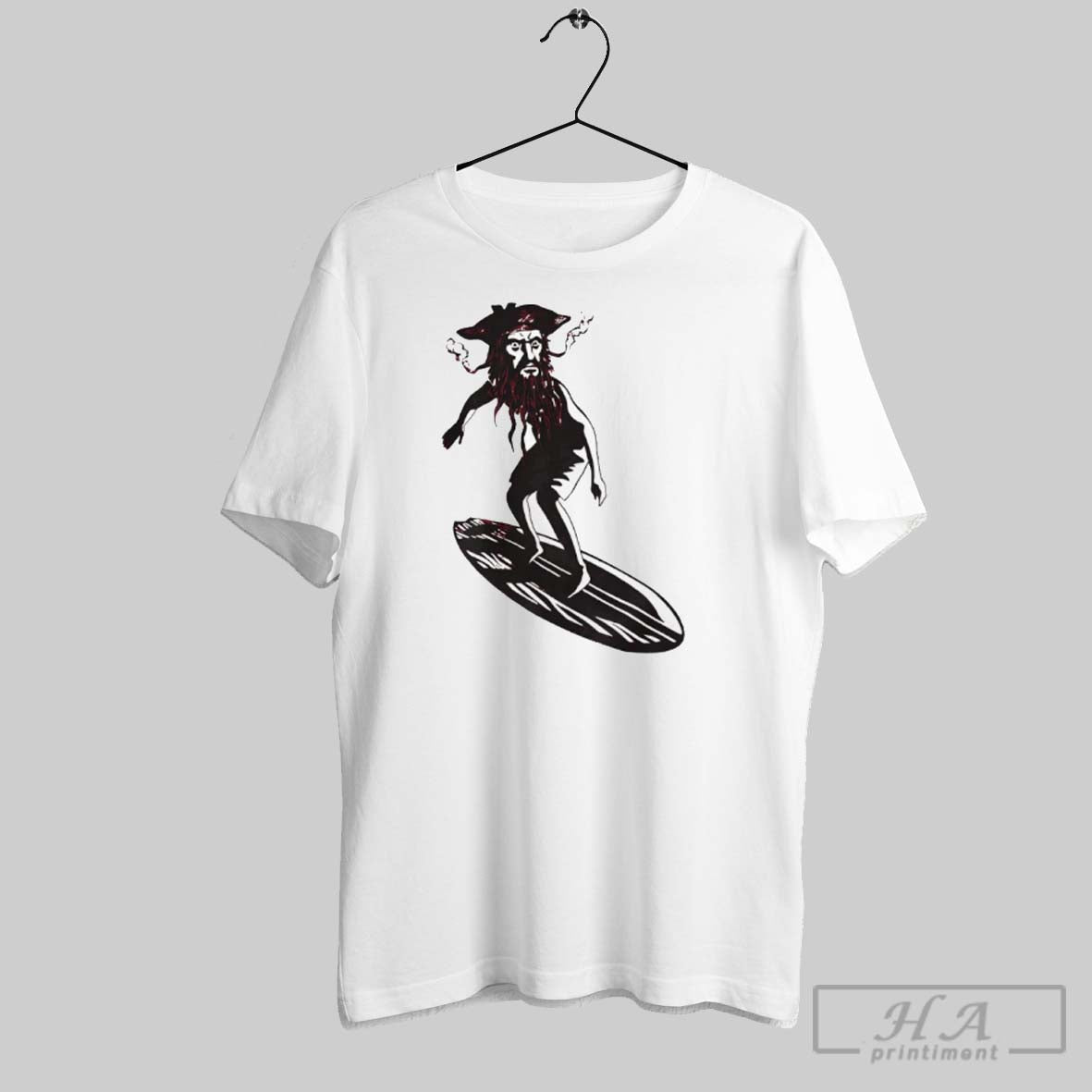 Official Blackbeard Surfer Dude T Shirt