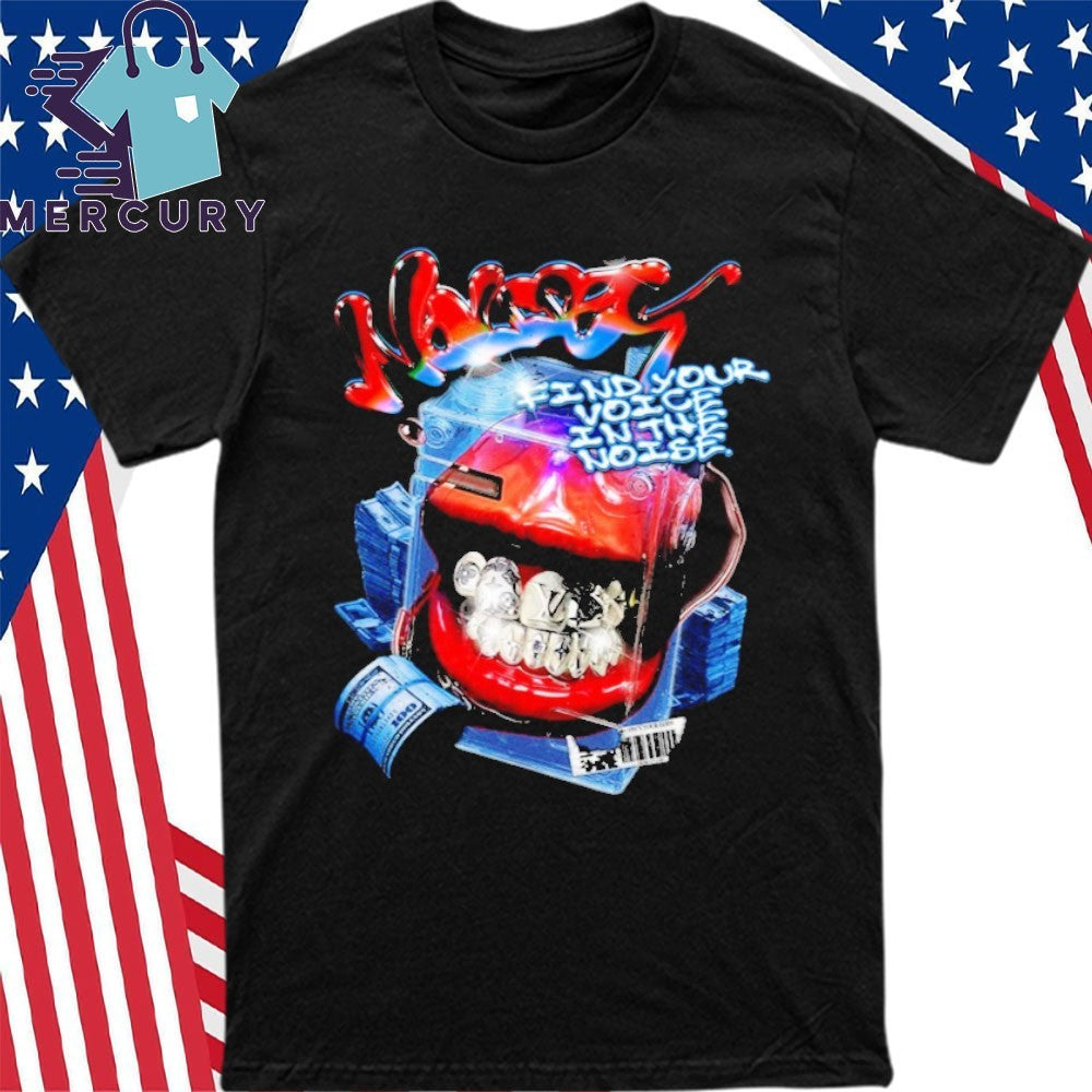 Blue-Red Tone Toothbrush Holder Art Print Shirt
