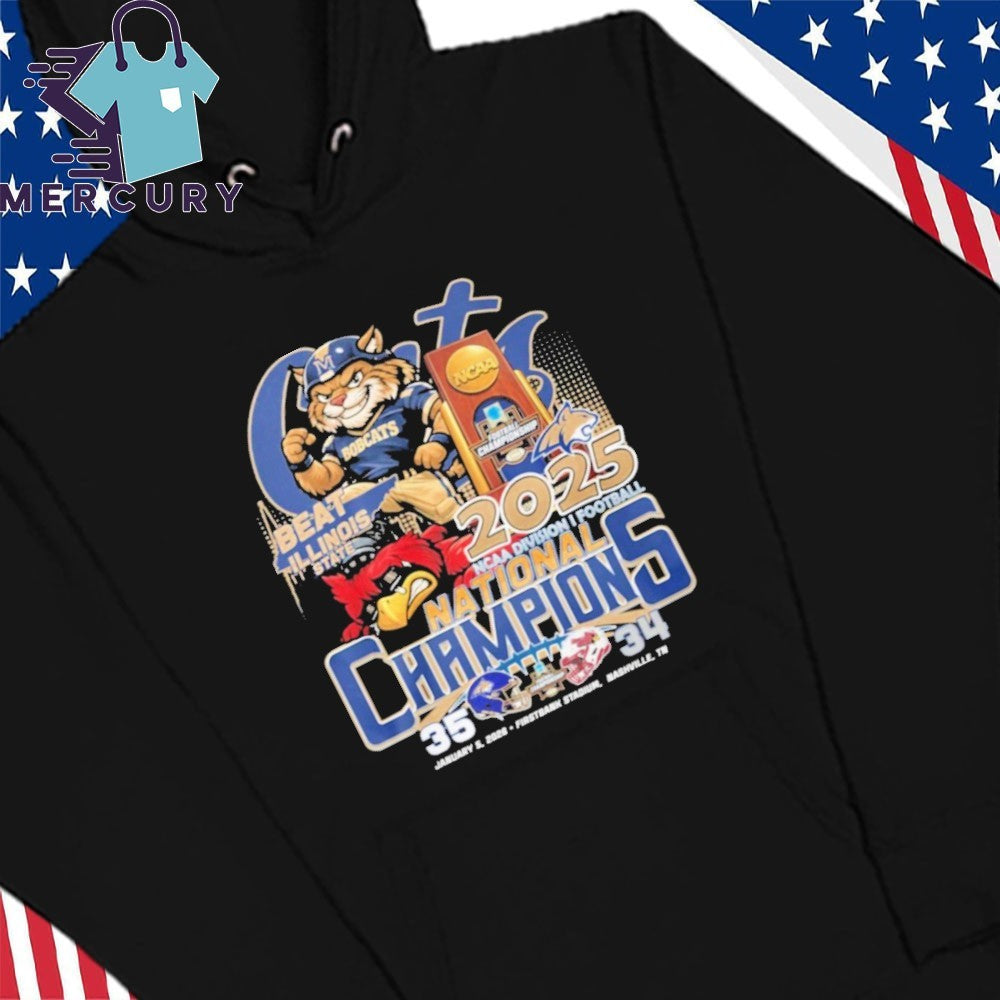 Bobcats Beat Illinois State 35-34 2025 National Champions Shirt