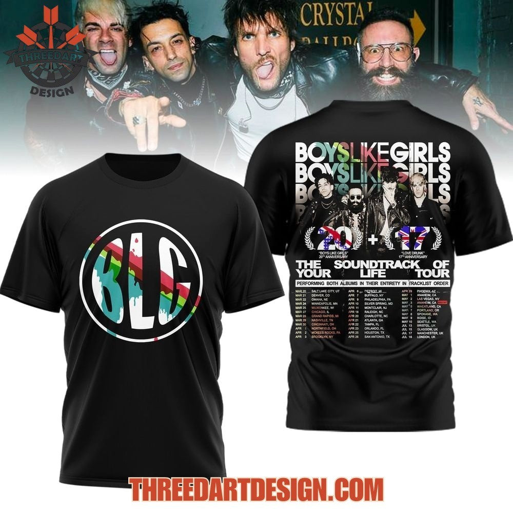 Boys Like Girls The Soundtrack Of Your Life Tour 2026 Shirt