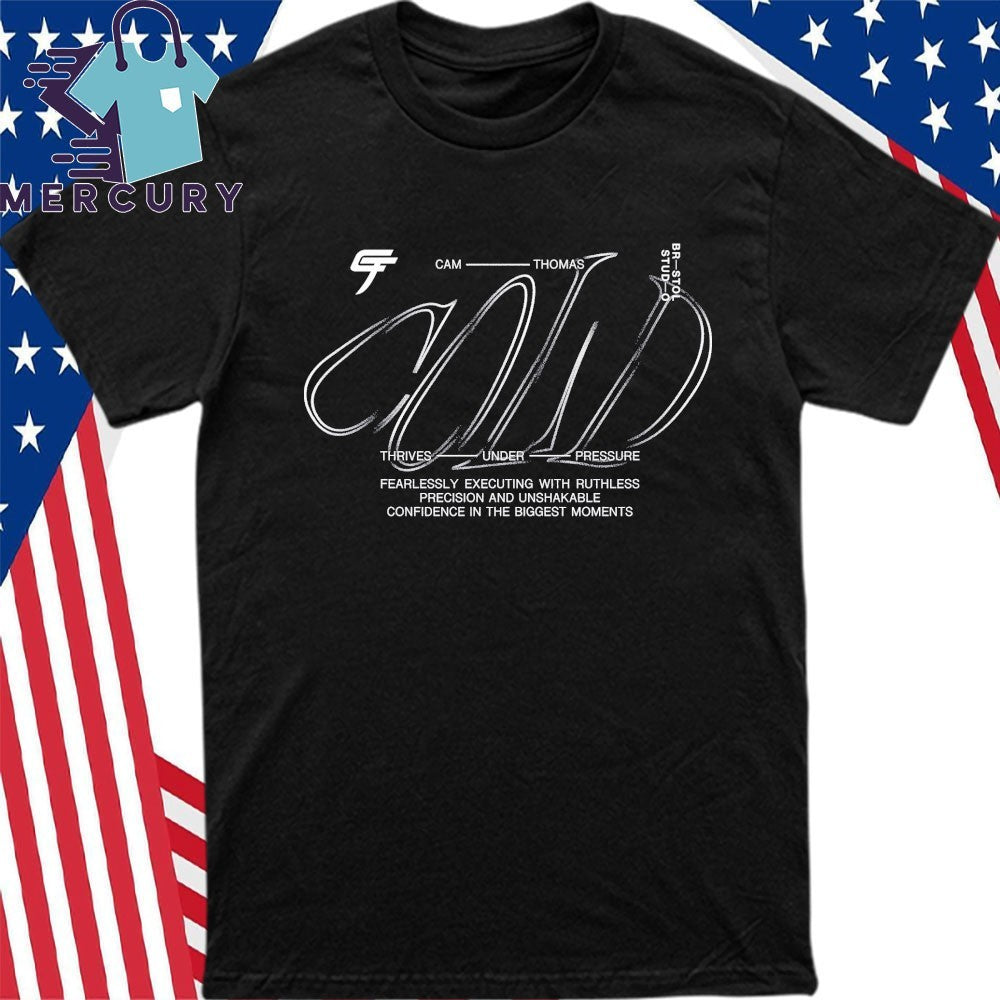 Bristol Studio Cam Thomas Black Brooklyn Nets Stadium Shirt