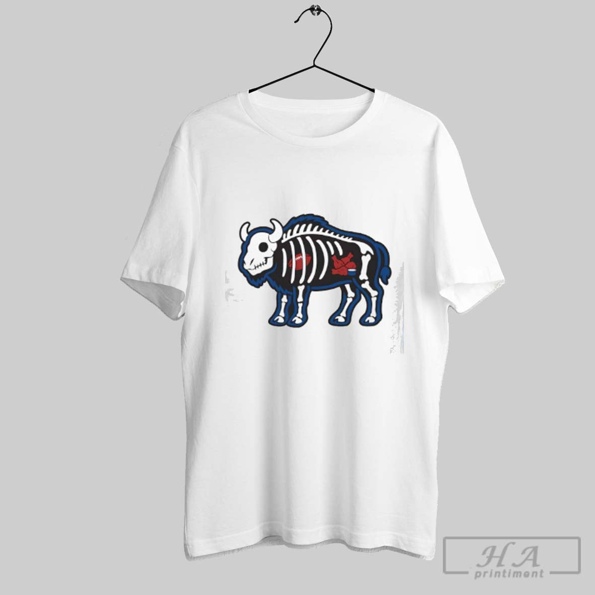 Official Buffalo Skeleton With Football And Food