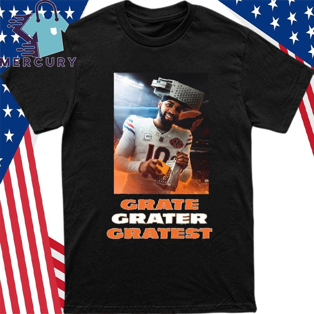 Caleb Williams Grate Chese Grater Gratest Chicago Bear Shirt