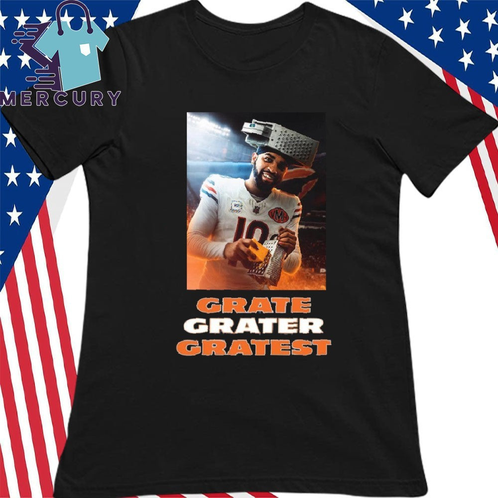 Caleb Williams Grate Chese Grater Gratest Chicago Bear Shirt