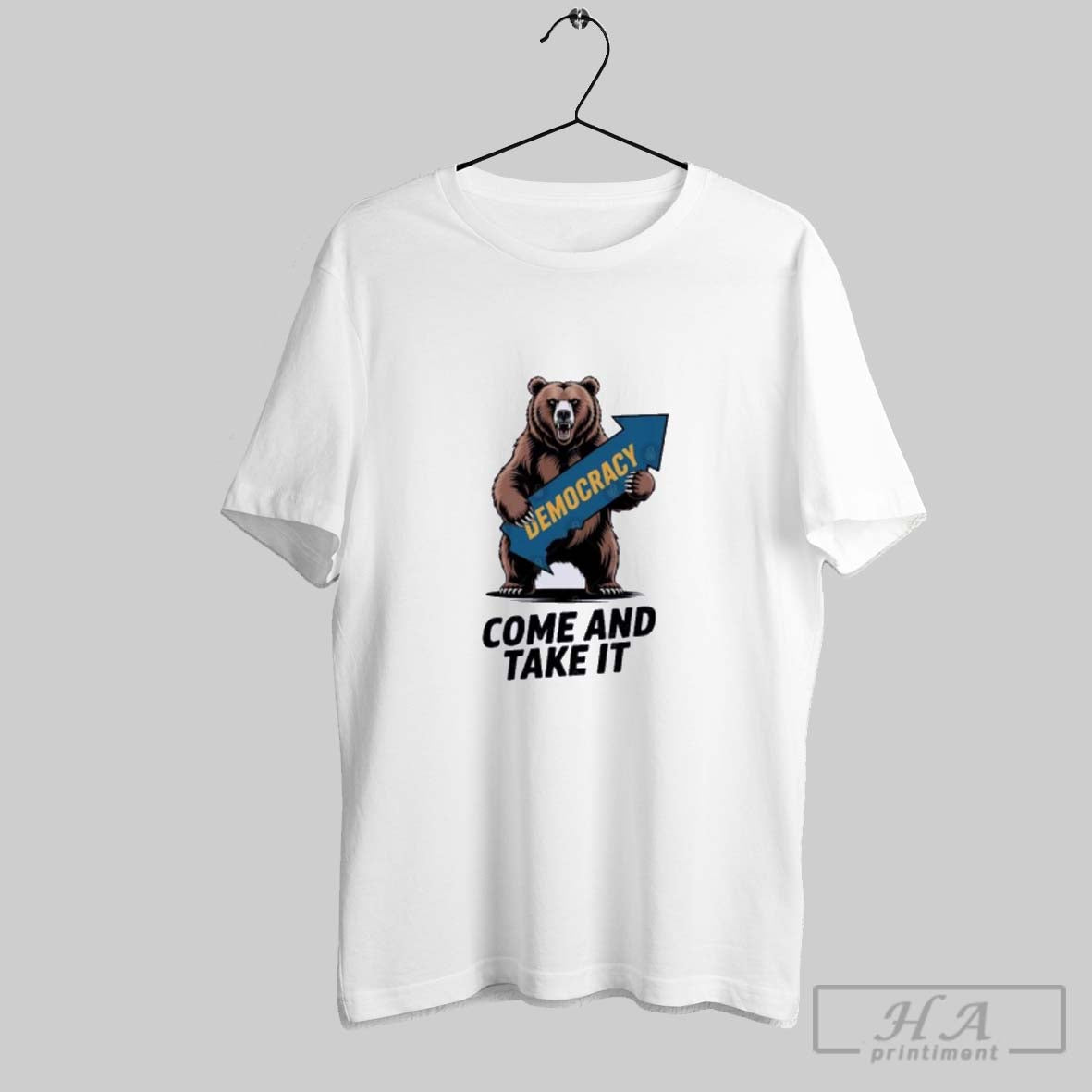 Official California Bear Democracy Come And Take It T