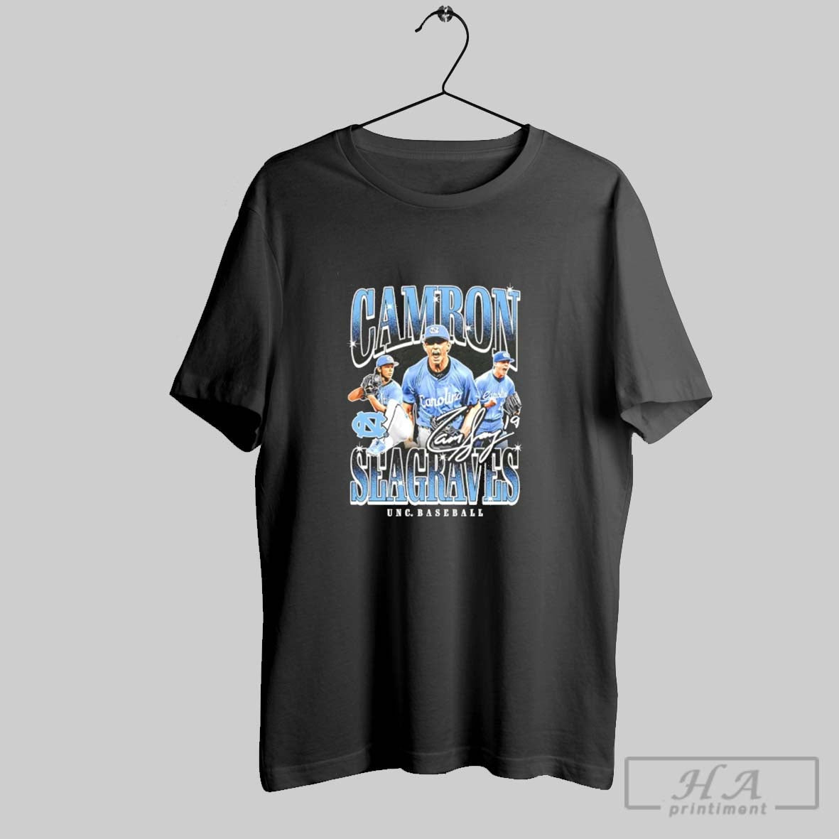 Official Camron Seagraves North Carolina Baseball Graphic