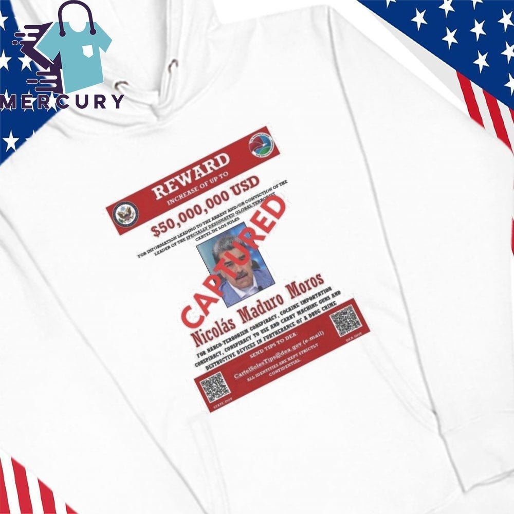 Captured Nicolas Maduro Wanted Poster Shirt