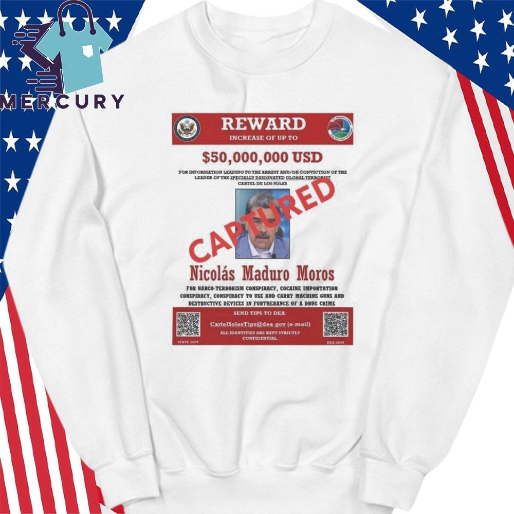 Captured Nicolas Maduro Wanted Poster Shirt