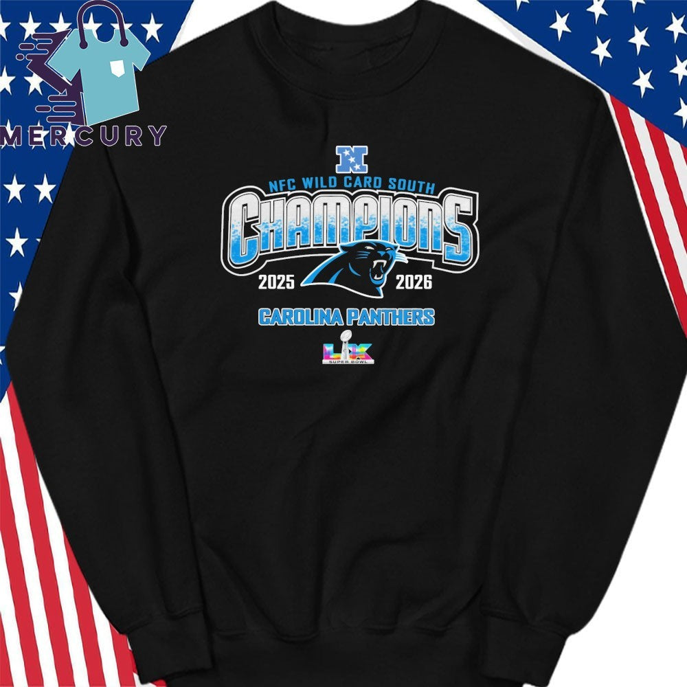 Carolina Panthers 2025-26 NFC Wild Card Round Champions Shirt