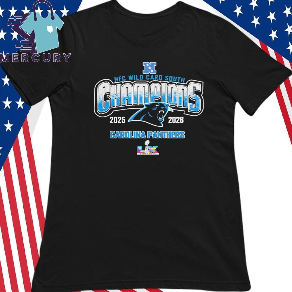Carolina Panthers 2025-26 NFC Wild Card Round Champions Shirt