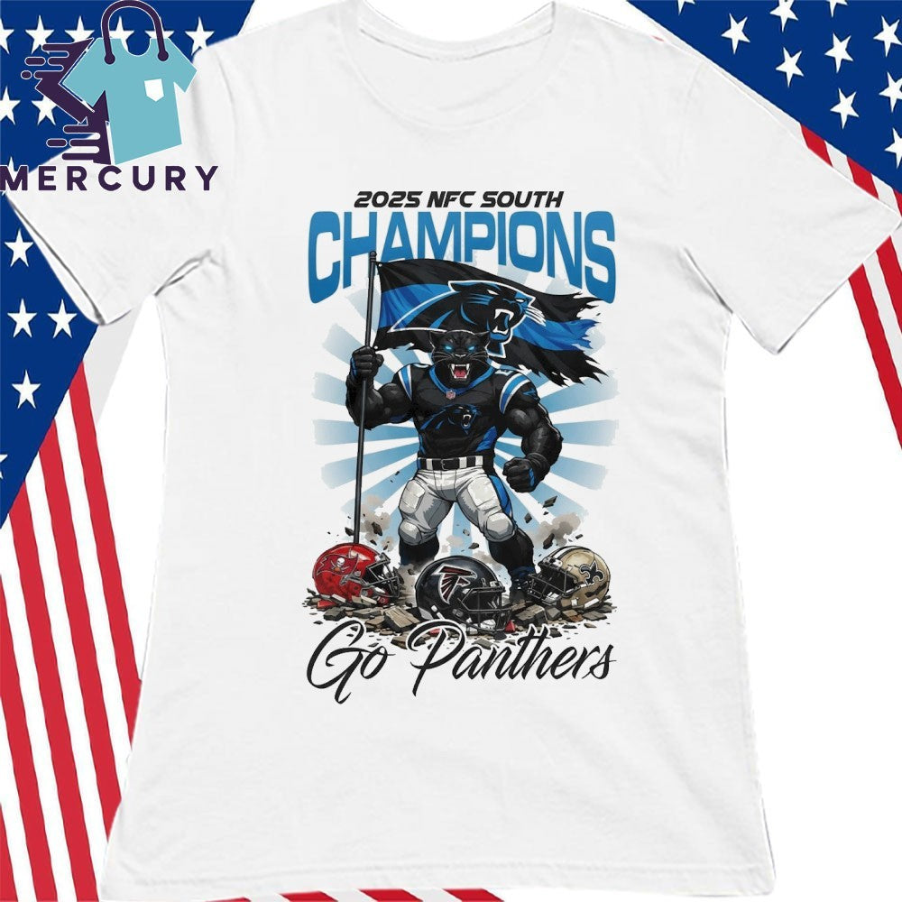 Carolina Panthers 2025 AFC South Champions Mascot Go Panthers