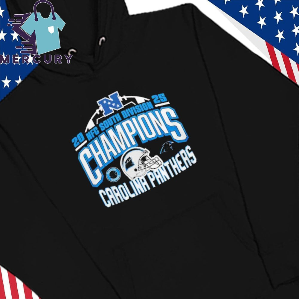 Carolina Panthers 2025 NFC Division South Champions Helmet Shirt
