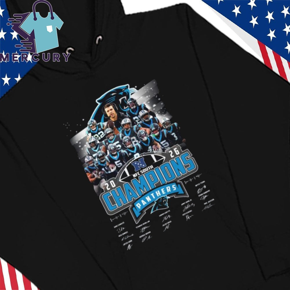 Carolina Panthers 2025 NFC West Champions All Team Vintage Shirt