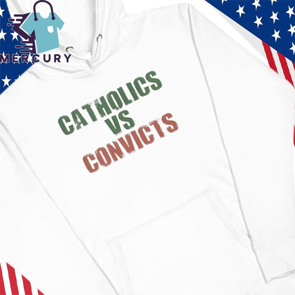 Catholics vs Convicts Shirt Retro Rivalry Faith & Football Shirt