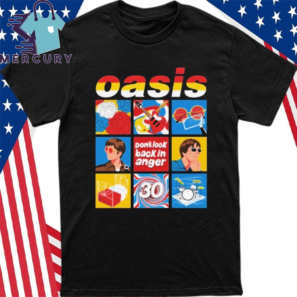 Celebrate 30 years of the iconic anthem Don’t Look Back In Anger Oasis Shirt