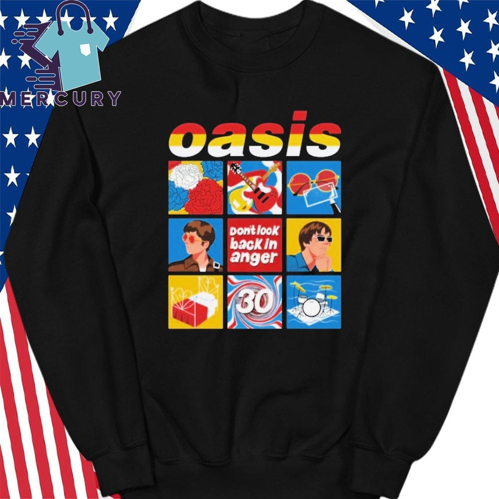 Celebrate 30 years of the iconic anthem Don’t Look Back In Anger Oasis Shirt