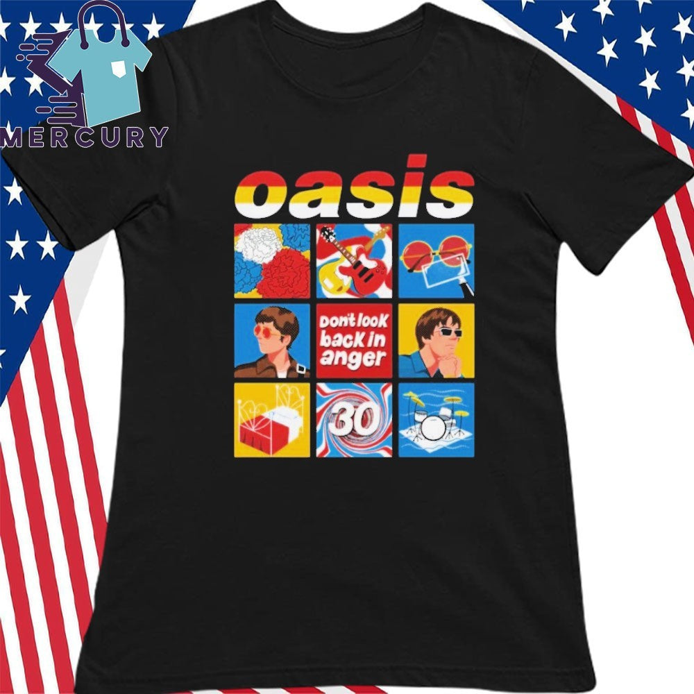 Celebrate 30 years of the iconic anthem Don’t Look Back In Anger Oasis Shirt