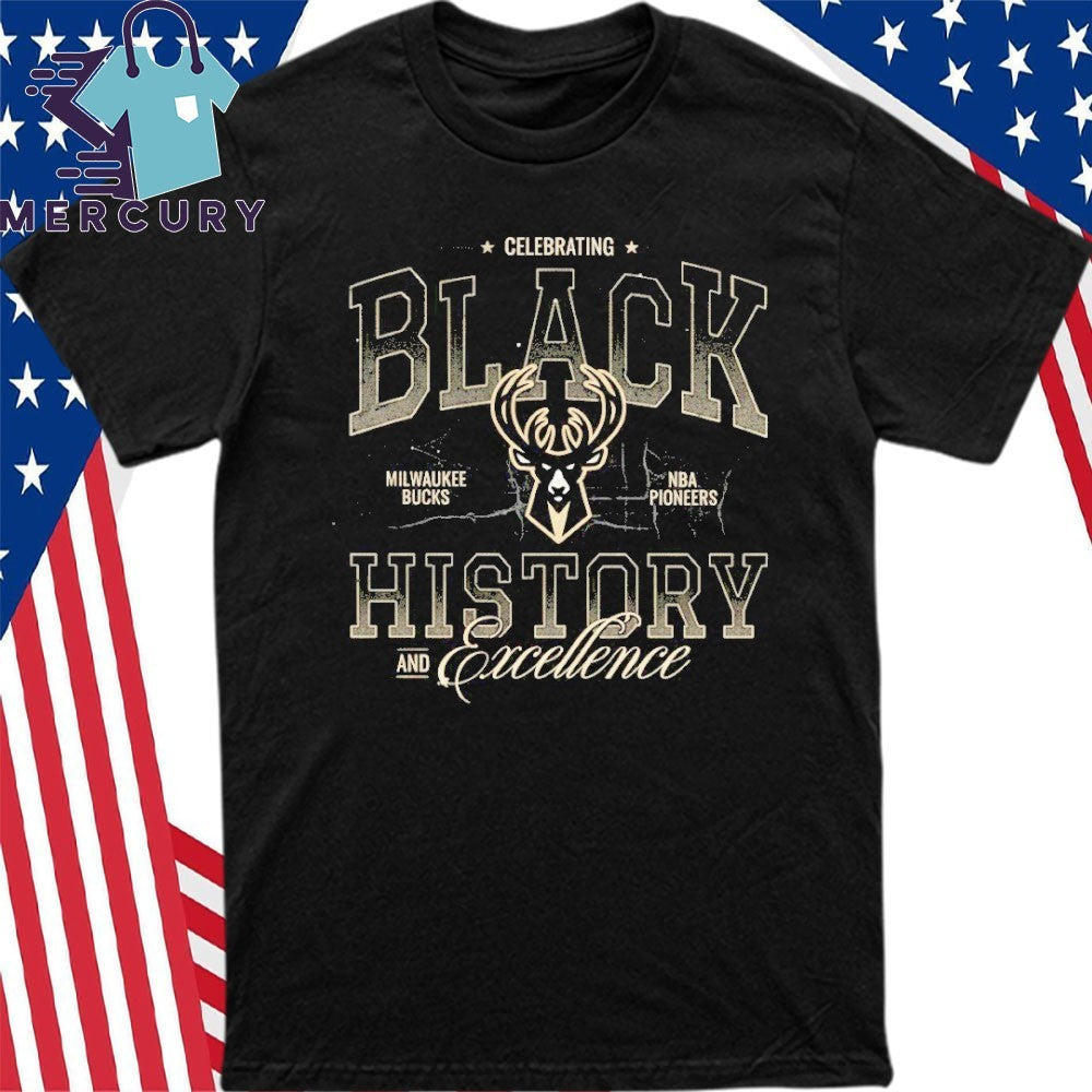 Celebrating Black History and Excellence Milwaukee Bucks Shirt