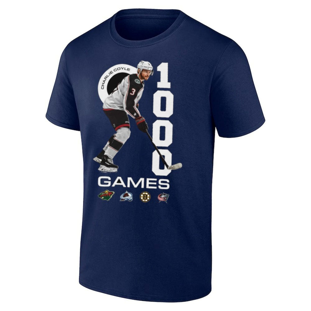 Charlie Coyle 1000 NHL Games Shirt