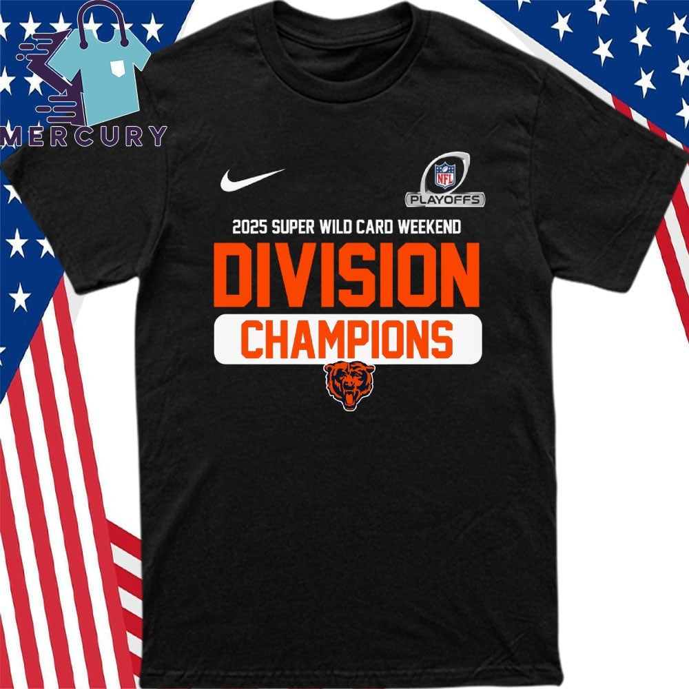 Chicago Bear 2025 NFC Wild Card Weekend Division Champions Shirt