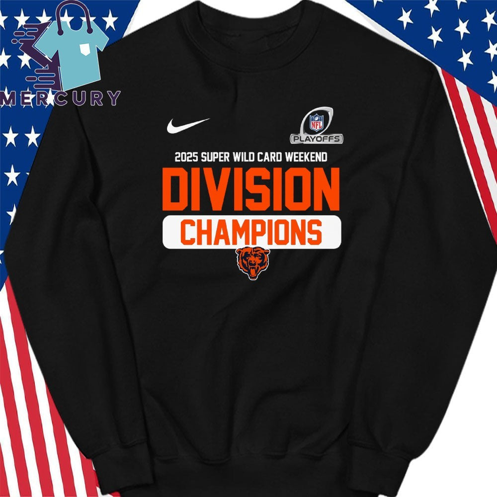 Chicago Bear 2025 NFC Wild Card Weekend Division Champions Shirt