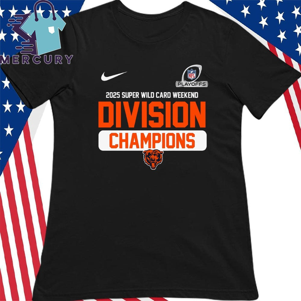 Chicago Bear 2025 NFC Wild Card Weekend Division Champions Shirt