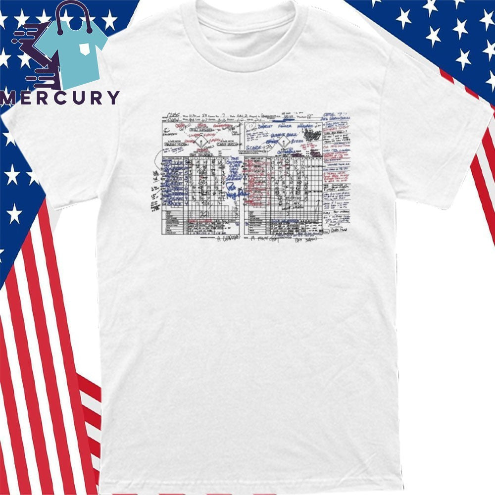 Chicago Cubs Pat Hughes Scorecard Shirt