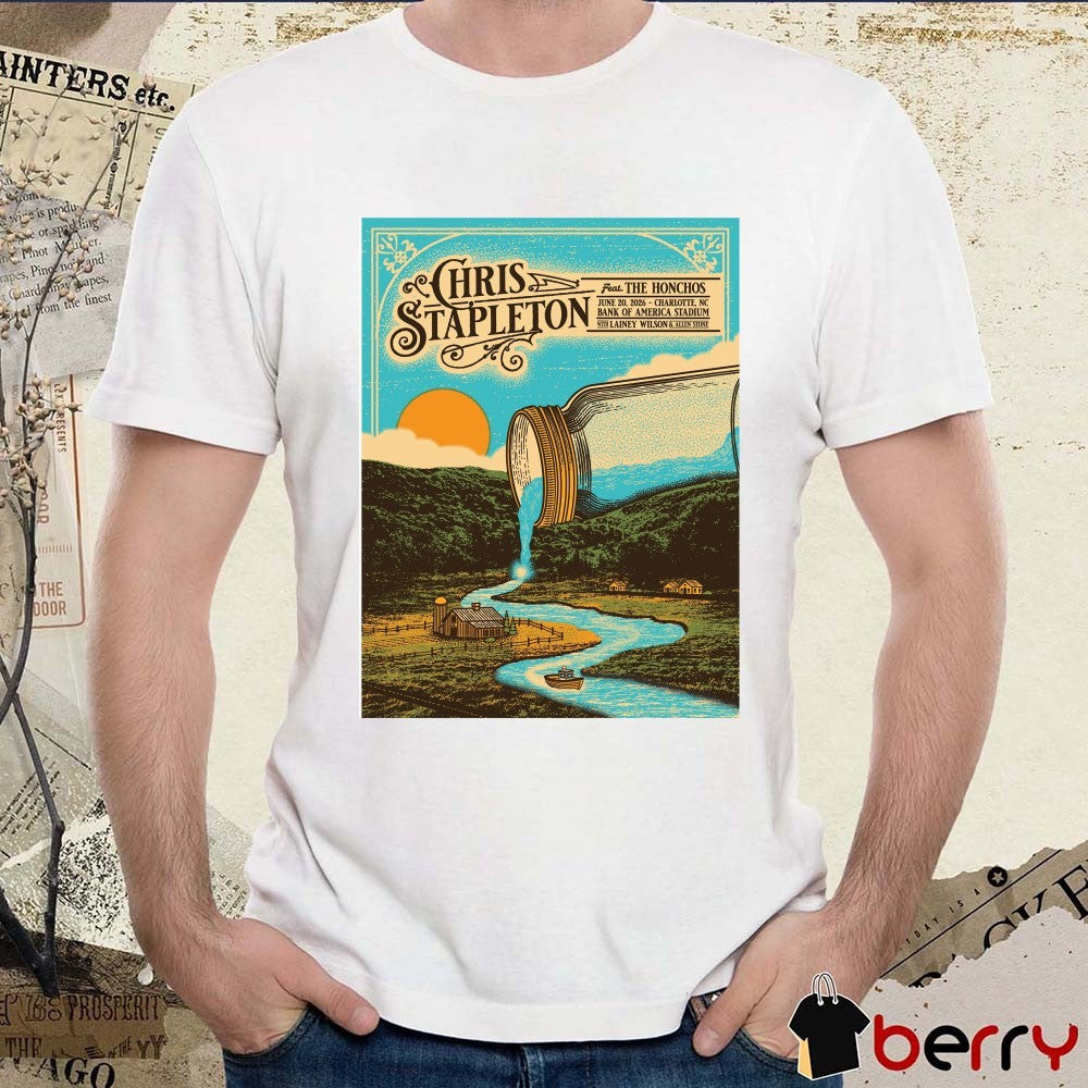Chris Stapleton Charlotte, NC Bank of America Stadium June 20, 2026 Poster t-shirt