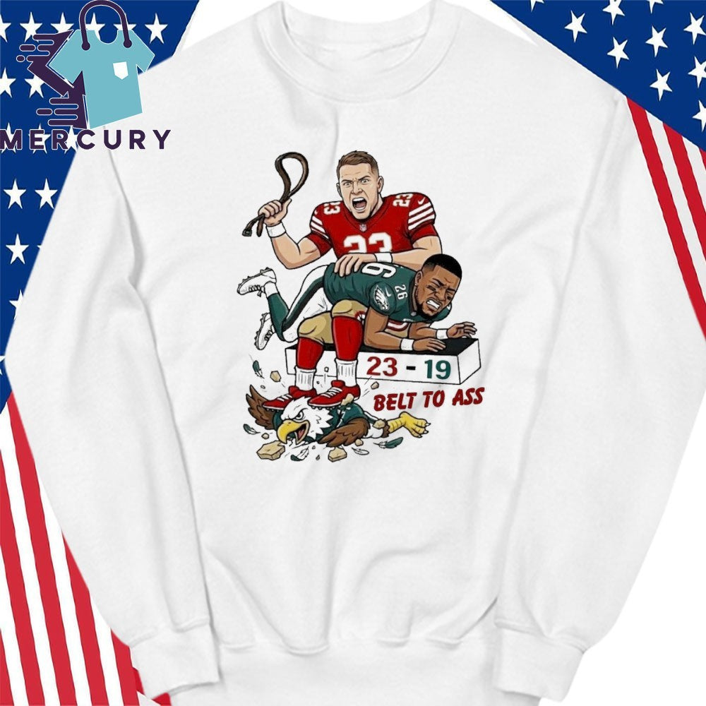 Christian Mccaffrey Belt To Ass Saquon Barkley 23 19 Shirt