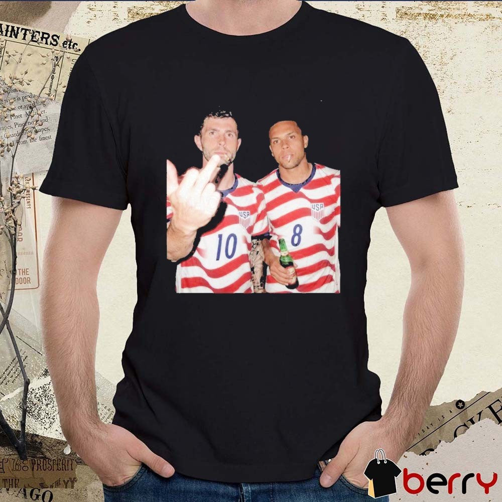 Christian Pulisic and Weston McKennie USA Smokin Football Club Middle Finger US Soccer 2026 World Cup t-shirt