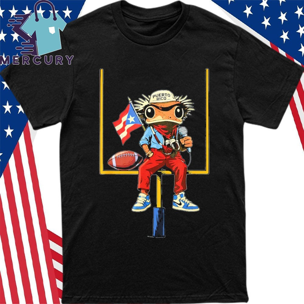 Coqui Frog Puerto Rico Boricua Puerto Rican Flag Shirt