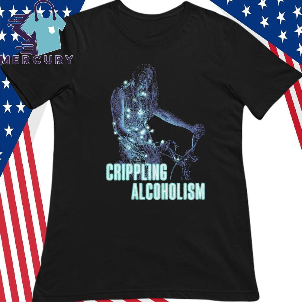 Crippling Alcoholism Bike Girl Shirt