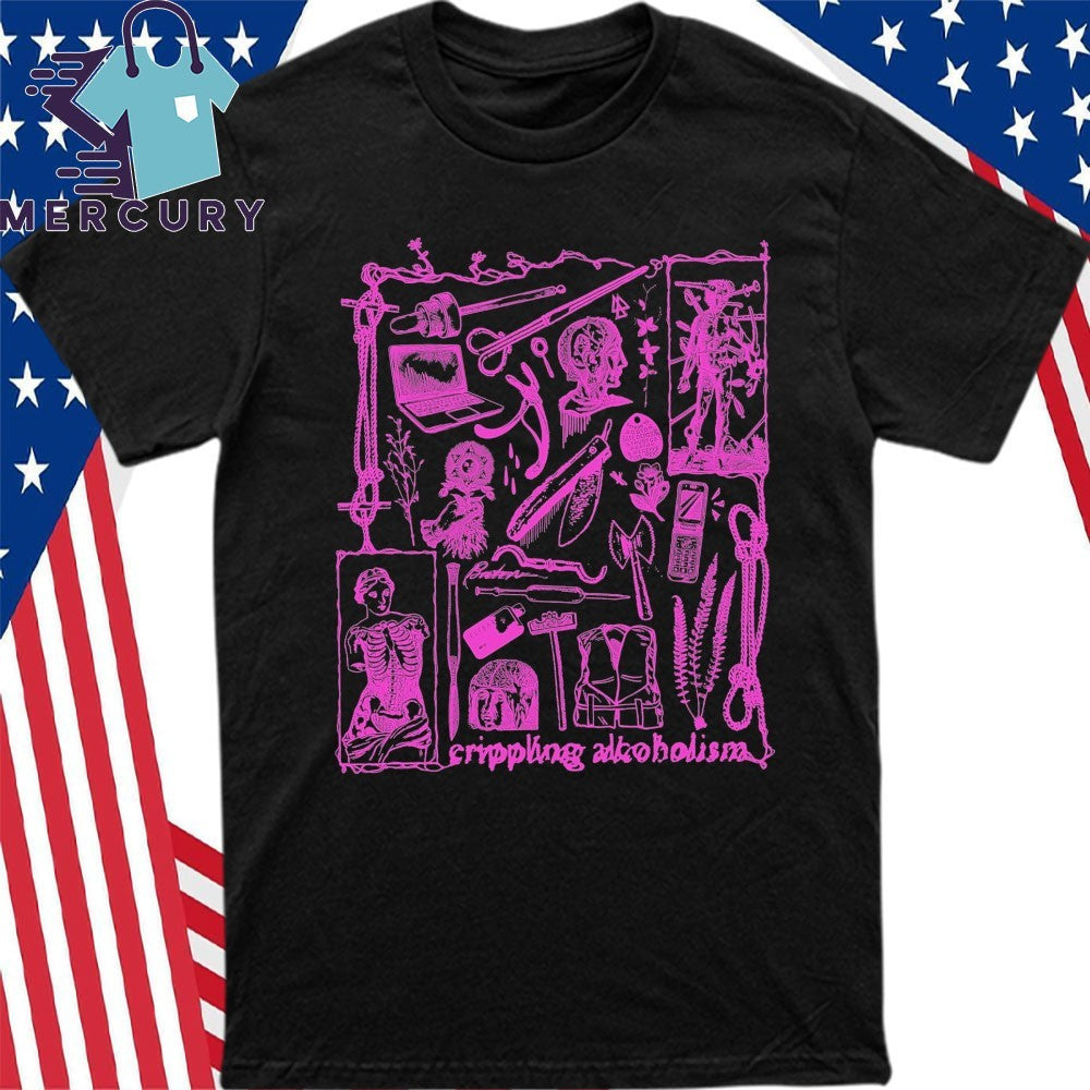 Crippling Alcoholism Camgirl Collage Shirt