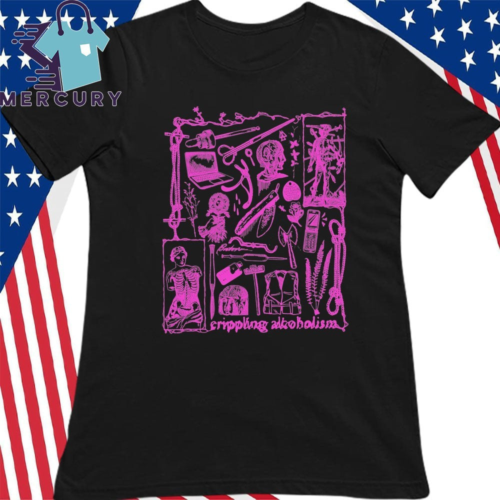 Crippling Alcoholism Camgirl Collage Shirt