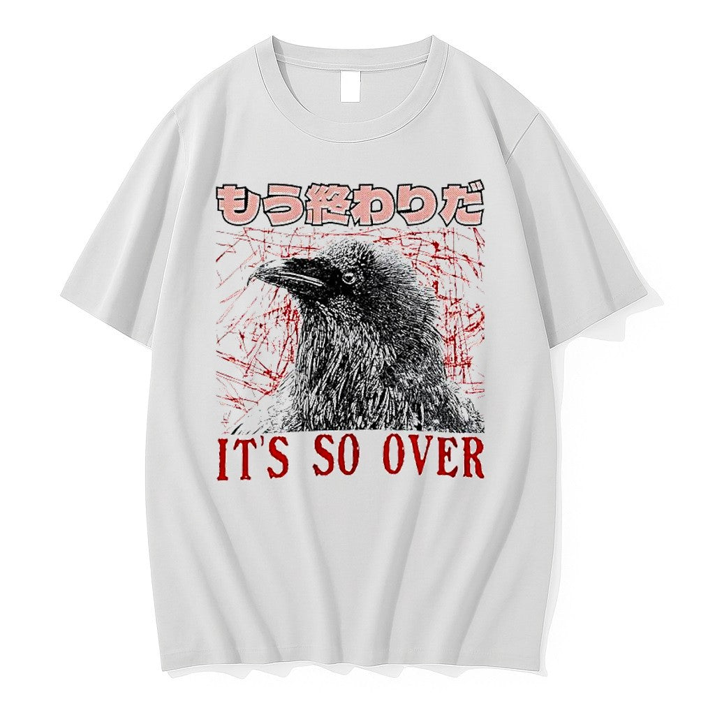 Official Crow Its So Over Japanese Grunge Meme T Shirts Jpg